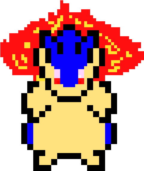 Typhlosion - Cartoon (990x680), Png Download