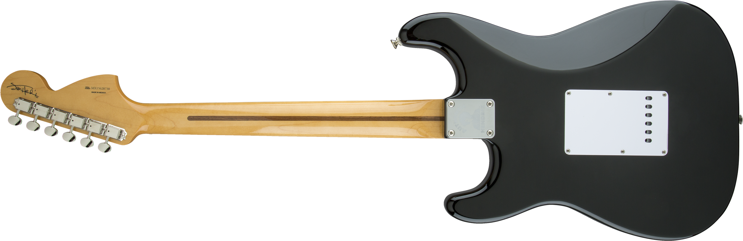 Fender Jimi Hendrix Stratocaster, Maple Fingerboard, - Fender Jimi Hendrix Strat - Black Signature (2400x2400), Png Download