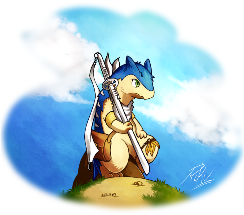 Roland The Typhlosion By Lazyamphy - Typhlosion Deviantart (800x706), Png Download