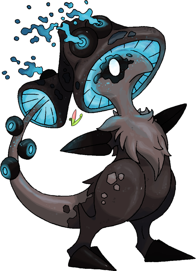 Mega Breloom - Draw Fake Mega Evolutions (802x1107), Png Download