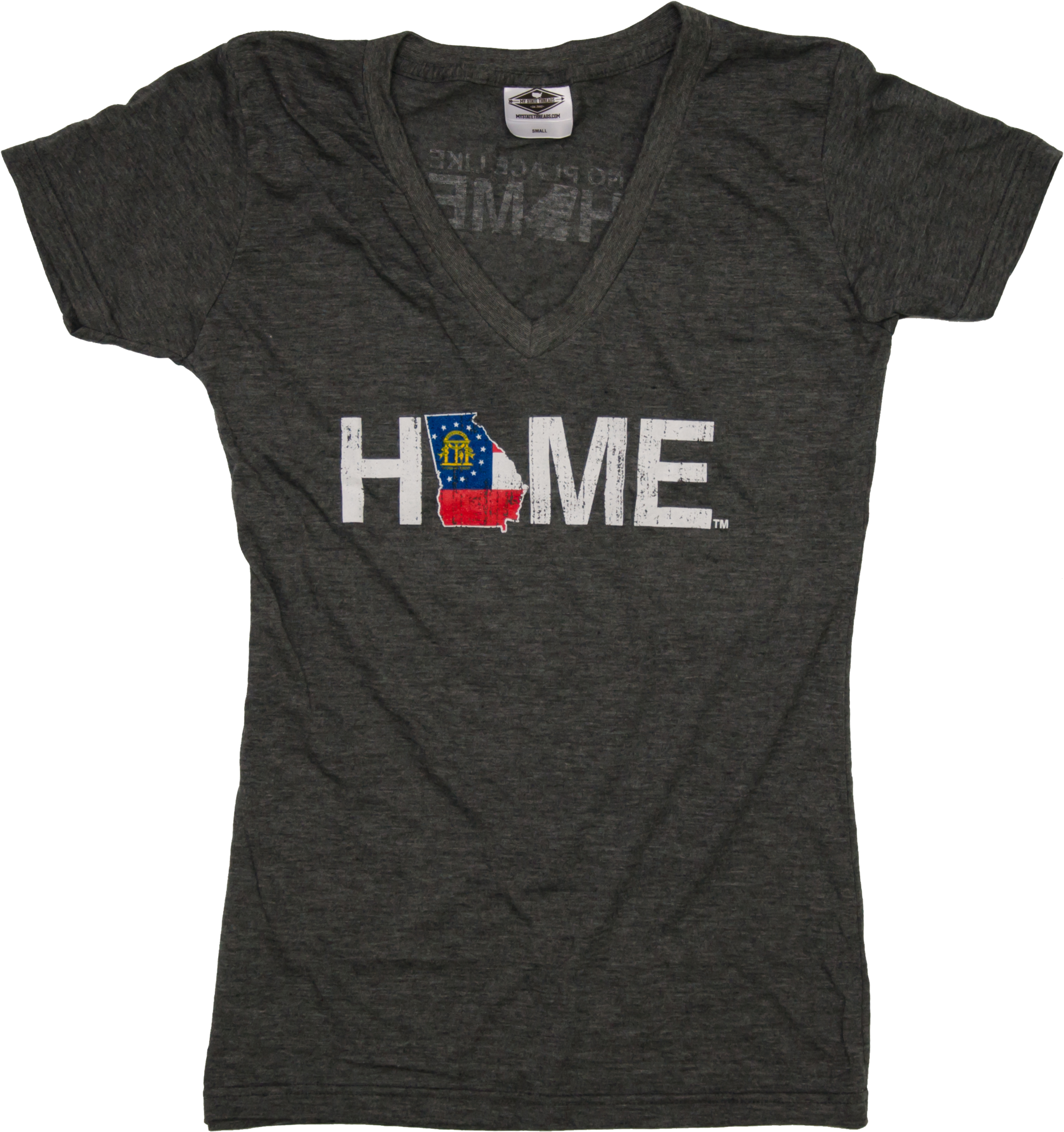 Our Original And Signature Colorado Flag Home Tee Lets - Neckline (1903x2048), Png Download