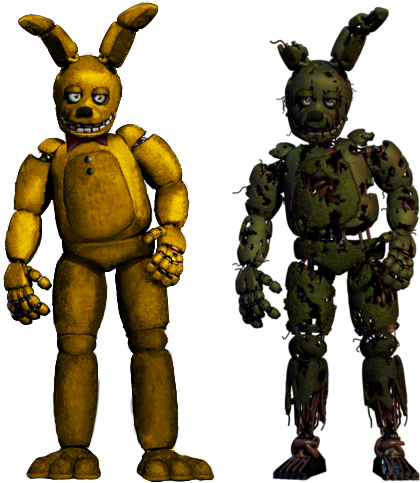 Five Nights At Freddy's 3 Five Nights At Freddy's - Fnaf 3 Spring Bonnie (540x513), Png Download