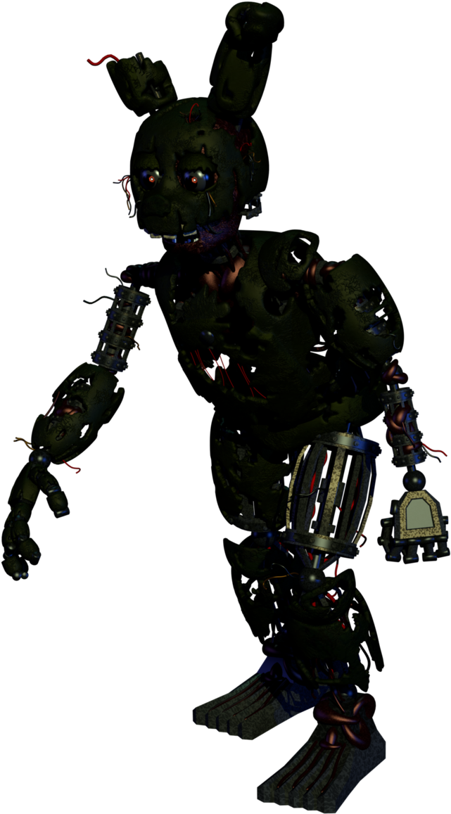 Picture Freeuse Stock By Doubla R On Deviantart Doublar - Ignited Springtrap Full Body (659x1211), Png Download