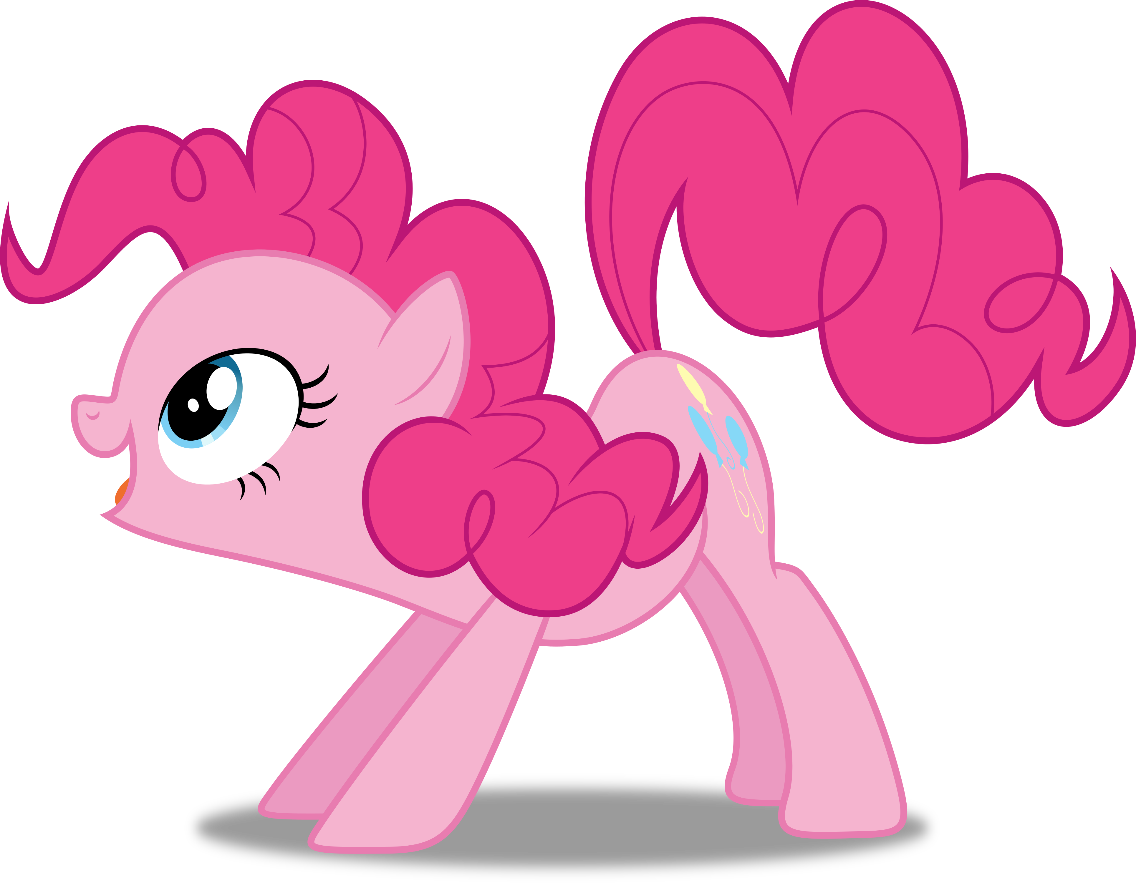Vector 298 Pinkie Pie 18 By Dashiesparkle-d9f4zi0 - Mlp Pinkie Pie Vector (3858x3000), Png Download