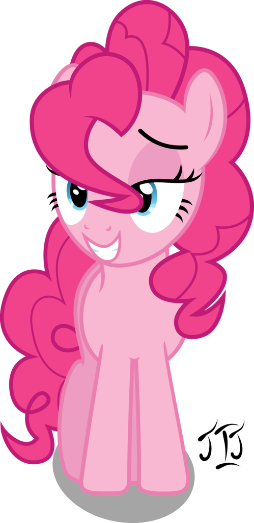 Mlp-scribbles, Bedroom Eyes, Pinkie Pie, Safe, Simple - Pinkie Pie Sexy Pony (499x1024), Png Download