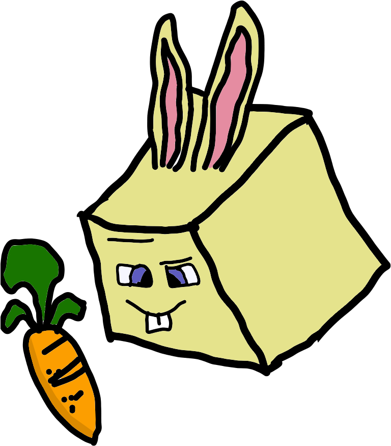 Minecraft Bunny Head (796x883), Png Download