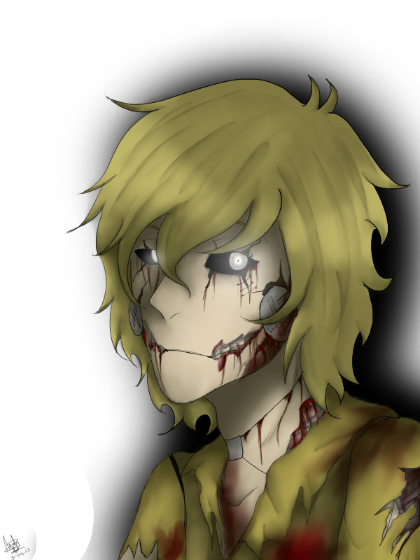 Human Springtrap By Darkdeathqueen On Deviantart - Fnaf Anime Human Springtrap (600x800), Png Download