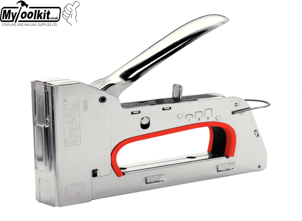 Rapid Pro R353e Staple Gun Finewire - Rapid R353 Pro All Steel Tacker (53 Staples 6-14mm) (603x443), Png Download