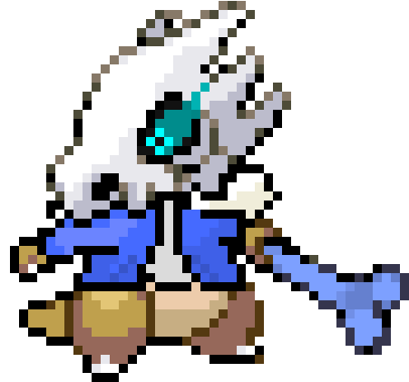 Cubone Sans - Pixel Art (480x470), Png Download