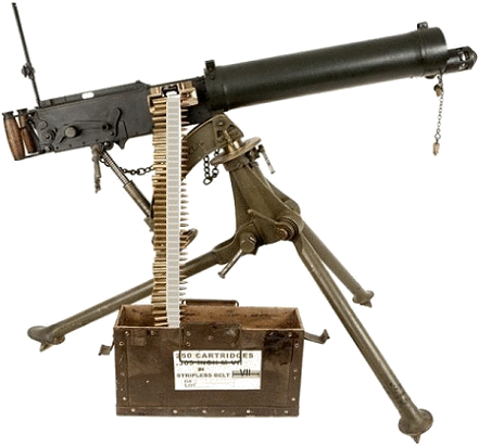 Vickers Machine Gun Ww1 (440x411), Png Download