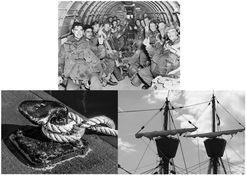 Hemp Was Used Primarily For Parachute Straps And Nautical - Poster: Men Of The British First Airborne Division (900x695), Png Download