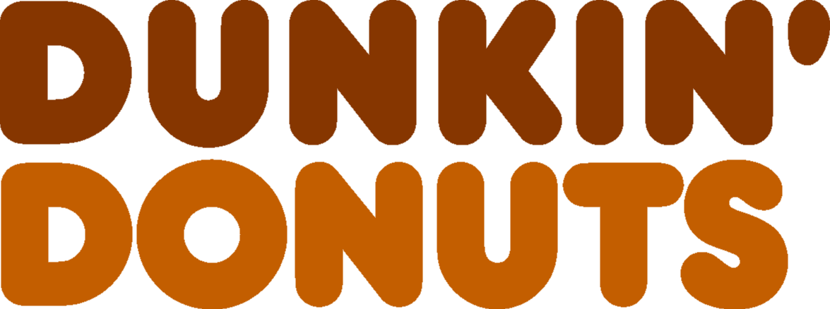 Dunkin Donuts 1976 - Dunkin Donuts Logo Black And White (1175x438), Png Download