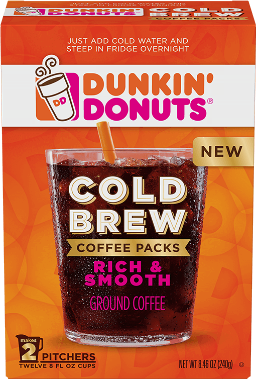Cold Brew Coffee Packs - Dunkin Donuts Cold Brew Packs (960x960), Png Download
