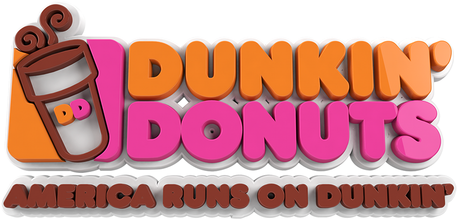Dunkin Donuts Clipart Donkin - Dunkin' Donuts (1200x600), Png Download