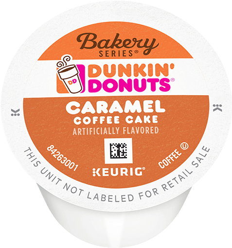 Bakery Series® Caramel Coffee Cake Flavored K-cup® - Dunkin Donuts Caramel Coffee Cake Keurig K-cups (16 (960x960), Png Download