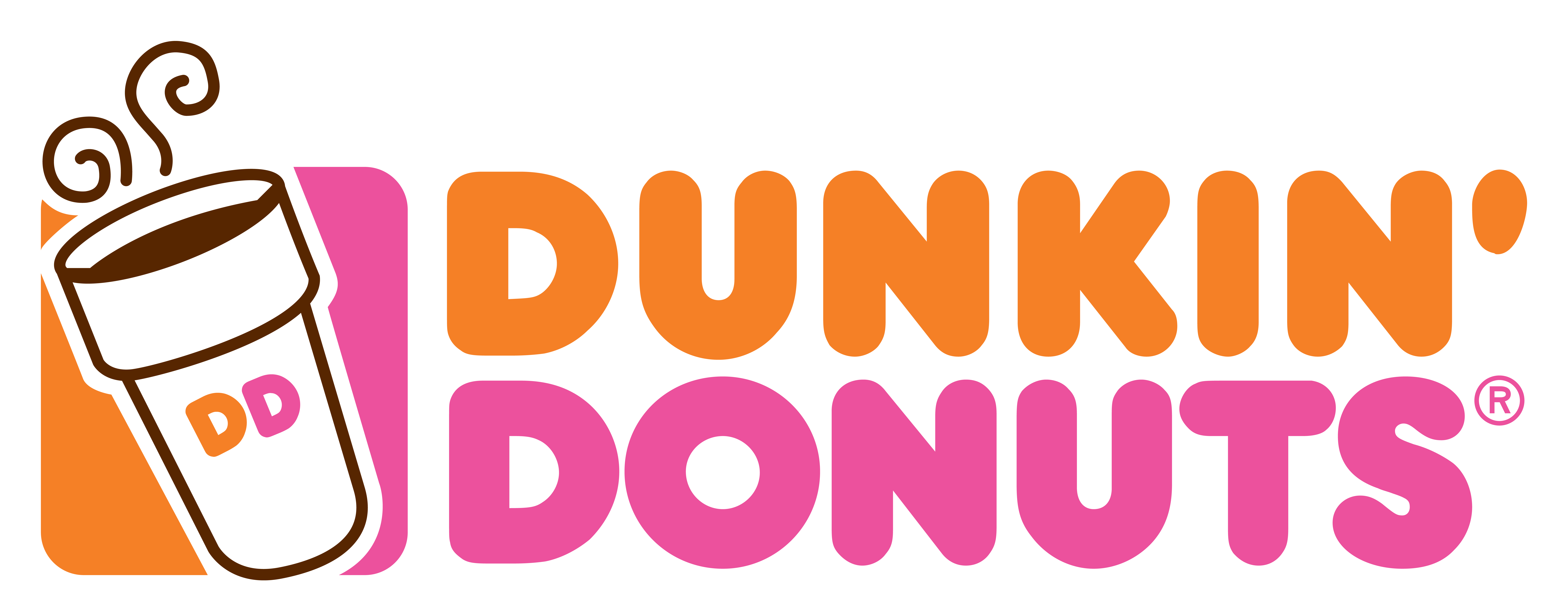 Dunkin' Donuts Wallpapers - Dunkin Donuts Logo Hd (10000x3927), Png Download