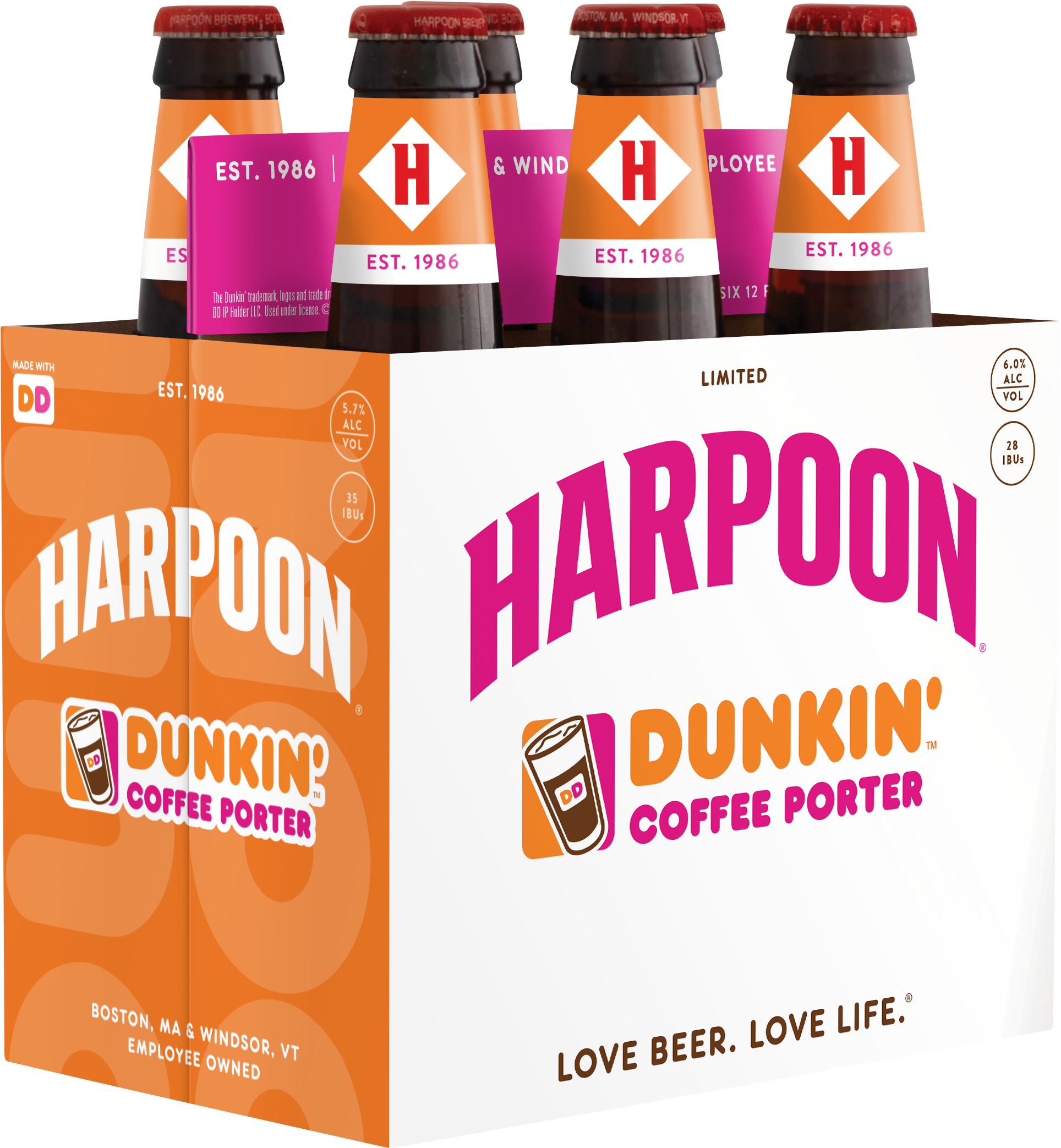 Dunkin Harpoon Coffee Porter - Harpoon Dunkin (1971x2126), Png Download