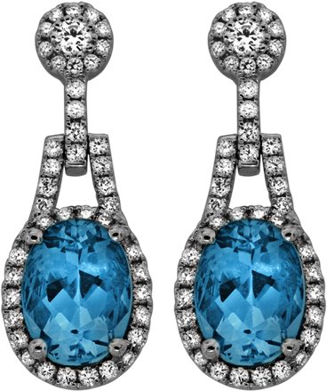 Aquamarine Earrings By Spark Creations - Earrings (500x500), Png Download