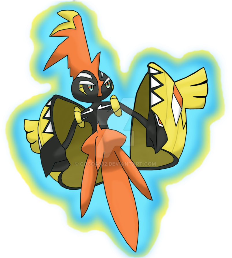 The Legendary - Tapu Coco Pokemon (852x938), Png Download