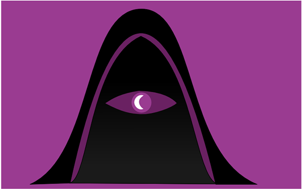 Mysterious Hooded Figure - Hooded Figure Night Vale (600x481), Png Download