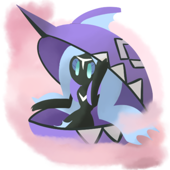 Misty Terrain, Summoned By Tapu Fini's Misty Surge, - Pokemon Tapu Fini (350x350), Png Download