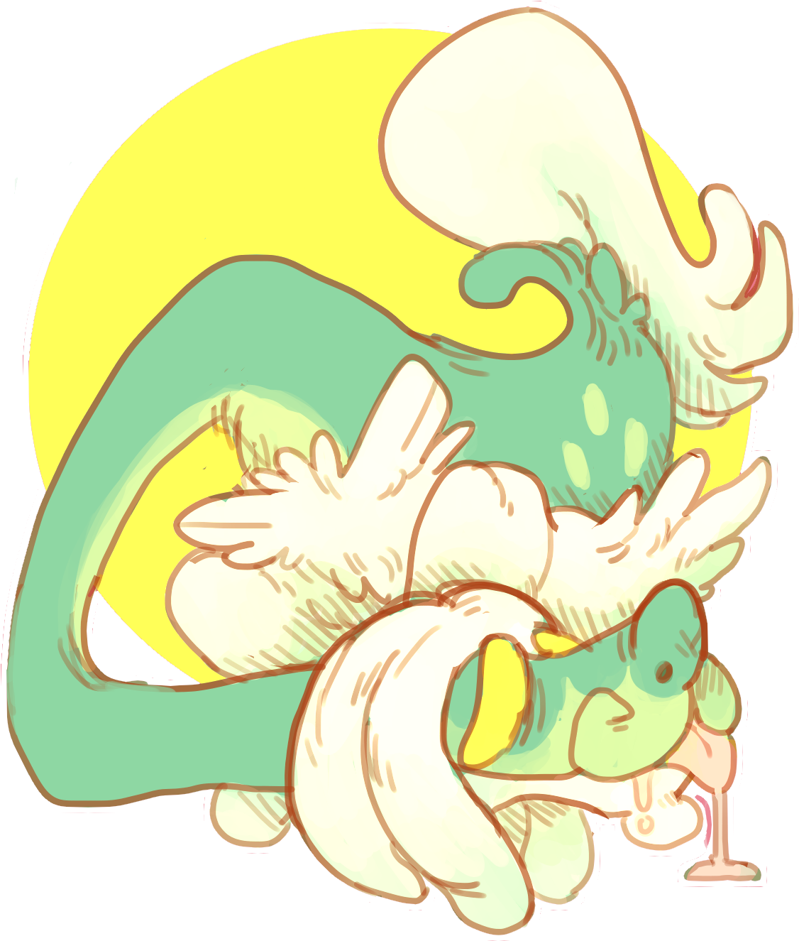 Tapu Koko & Drampa - Dragon (1161x1455), Png Download