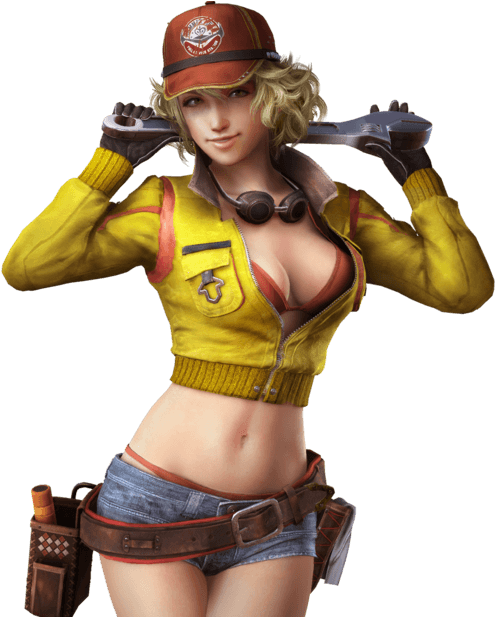 Tutorial Cindy Pose 02 - Cindy From Final Fantasy Xv (600x616), Png Download