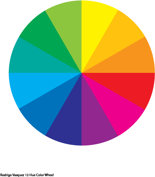 Color Wheels - Rodrigo Vasquez - Circle (612x792), Png Download