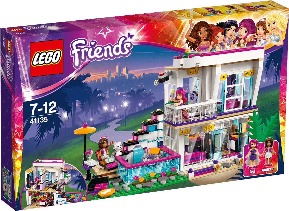 Livi Popstar House Lego (1488x837), Png Download