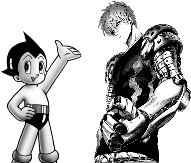 Clip Art Library Astro Boy Manga Vs Opm Whowouldwin - Fondos Genos (800x637), Png Download