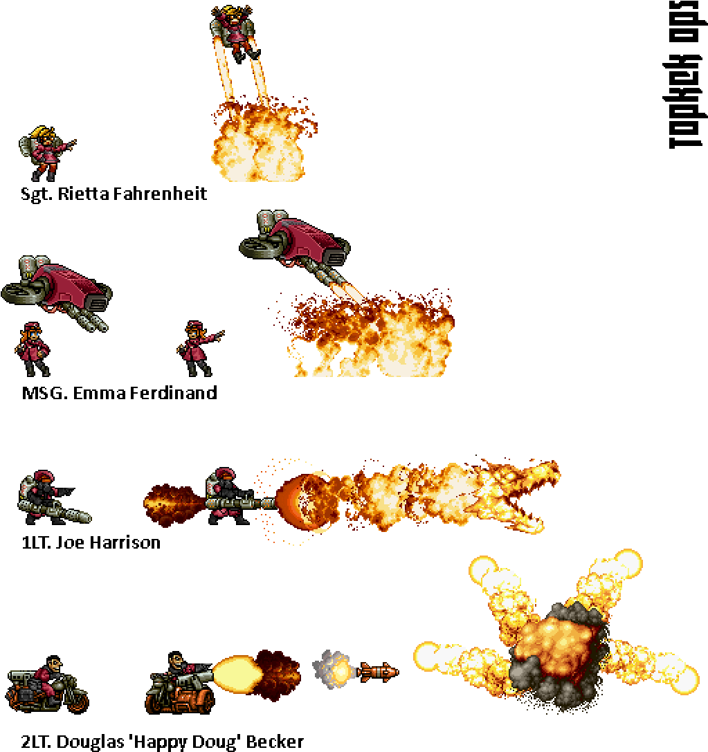 Blaze Brigade - Metal Slug 3 (1058x1114), Png Download