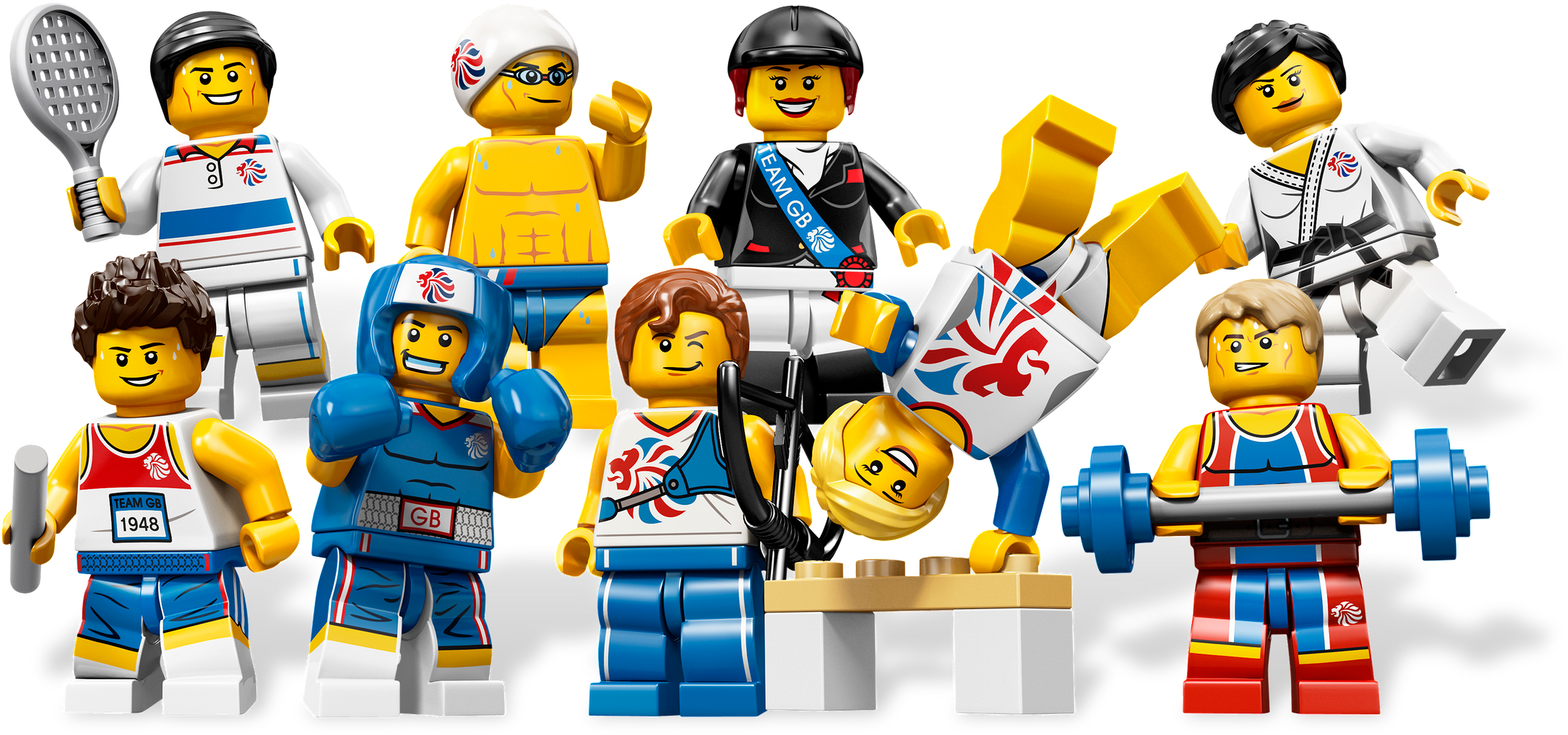 Lego Universe Wiki - Lego Team Gb Minifigures (4000x3000), Png Download