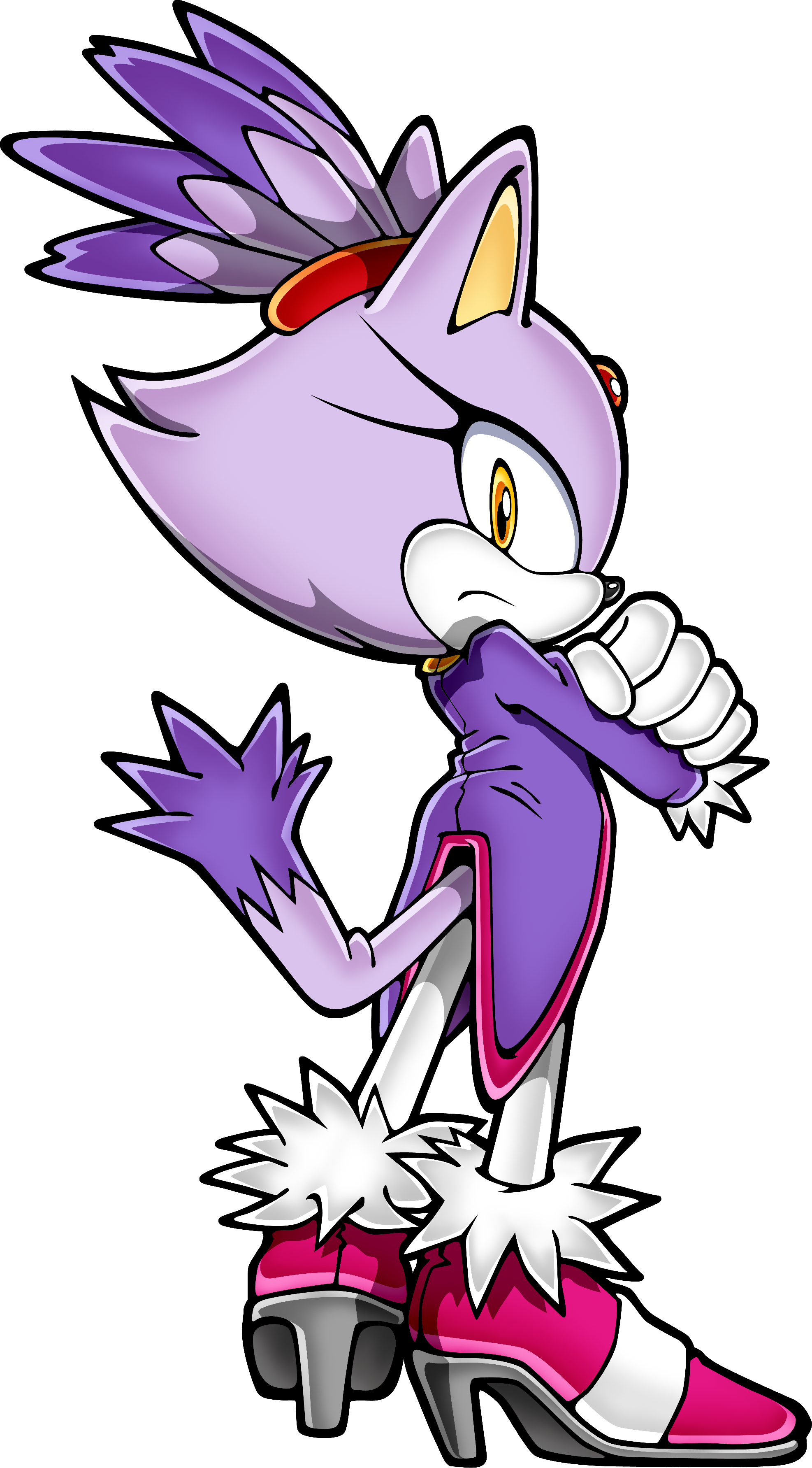 Blazesay - Blaze The Cat Png (1974x3567), Png Download