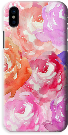 Funda Para Celular Watercolor Flowers (painting) - Best Background For Calligraphy (476x480), Png Download