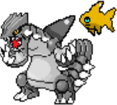 Shark Groudon - Minecraft Groudon Pixel Art (420x420), Png Download