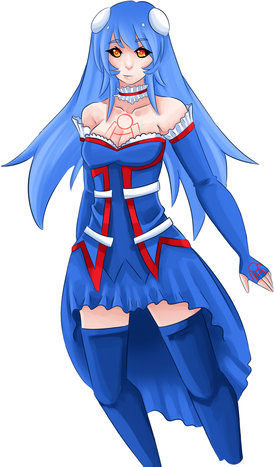 My Kyogre Gijinka, Cerina - Kyogre (1280x1792), Png Download