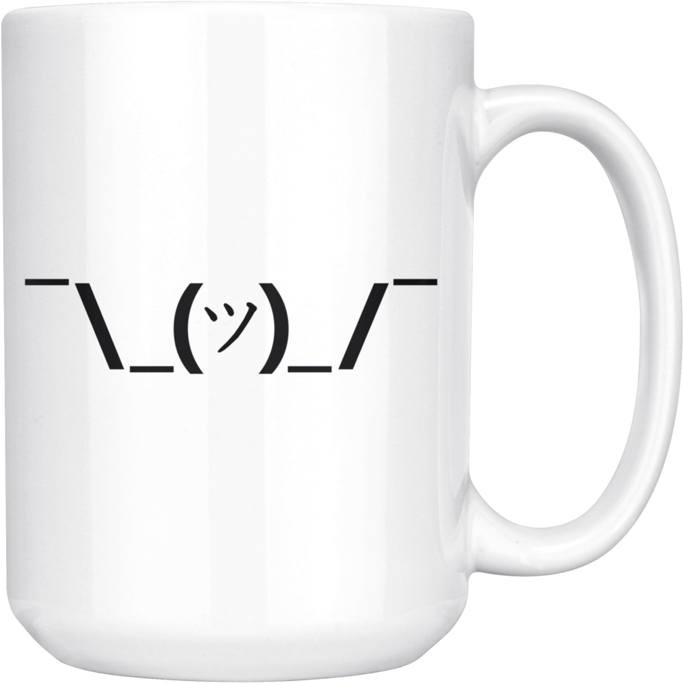 Classic Shrug Emoji Mug - Beer Stein (1024x1024), Png Download
