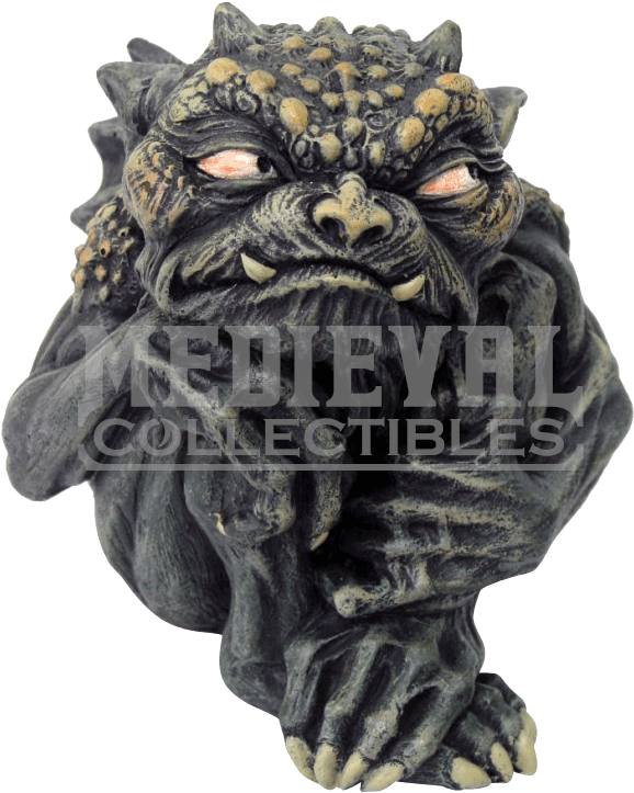 Jealous Gremlin Gargoyle Statue - 3.75 Inch Toad Gargoyle Mythological Creature Statue (770x770), Png Download