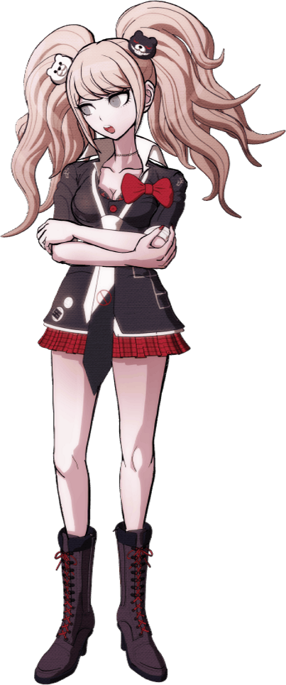 Junko Enoshima Fullbody Sprite (13) - Junko Enoshima Full Body Sprites (403x965), Png Download