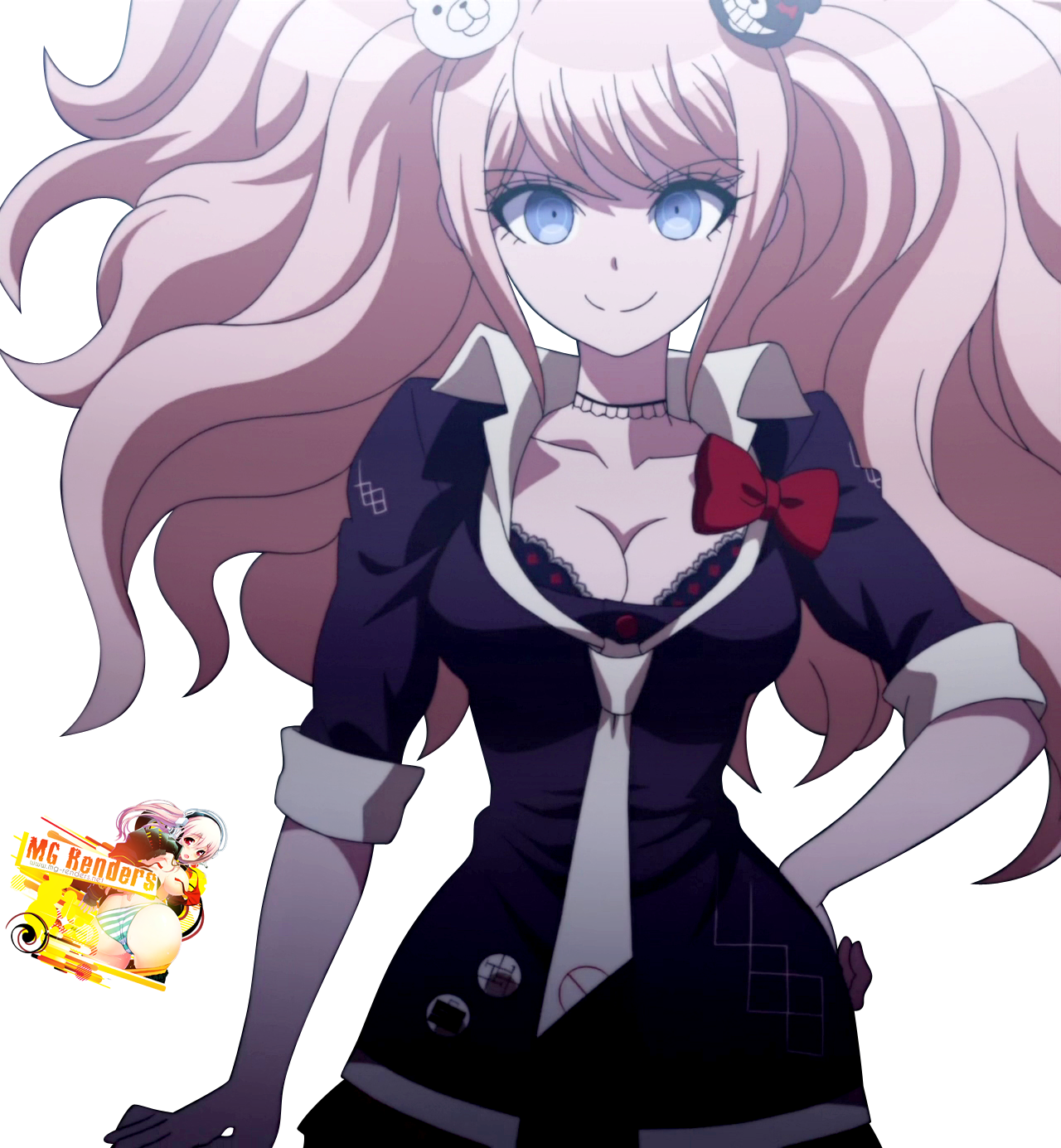 Enoshima Junko Anime Render (1280x1385), Png Download