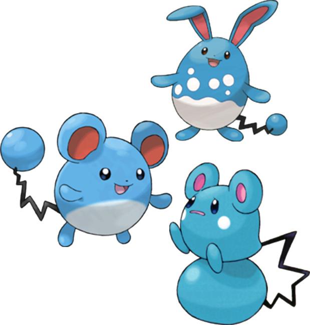 Marill Is The First Generation Ii Pokémon You Will - Pokemon Marill (619x650), Png Download
