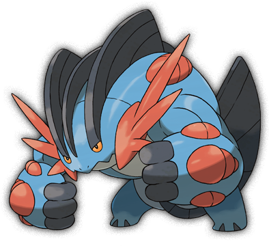 Mega Swampert - Pokemon Mega Swampert (400x480), Png Download