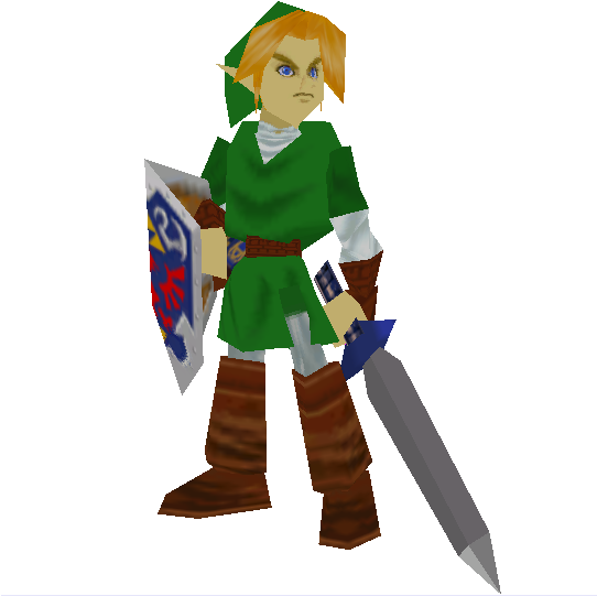 Link Transparent N64 - Link Smash 64 (541x582), Png Download