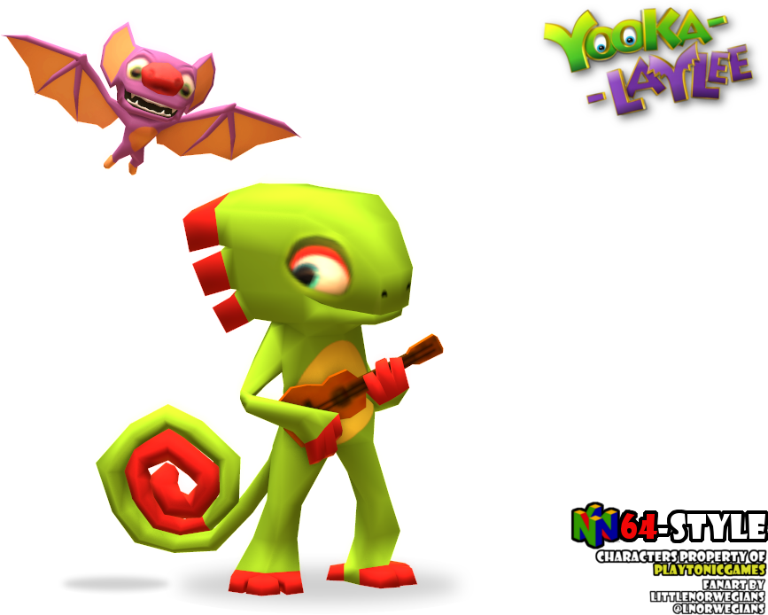 Style Characters Propertyof Playtonicgames Anart By - Yooka Laylee 64 Bit Version (900x700), Png Download