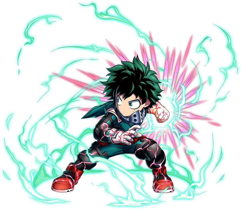 Unit Art - Izuku Midoriya Brave Frontier (956x829), Png Download