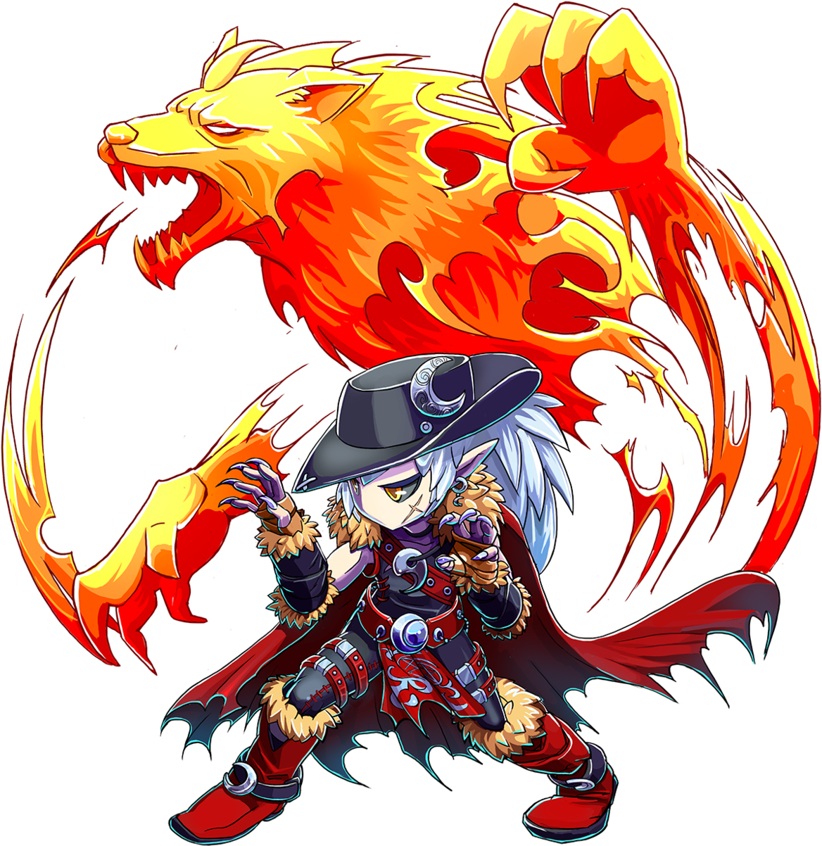 Unit Ills Full 710144 - One Night Werewolf Brave Frontier (2000x2000), Png Download