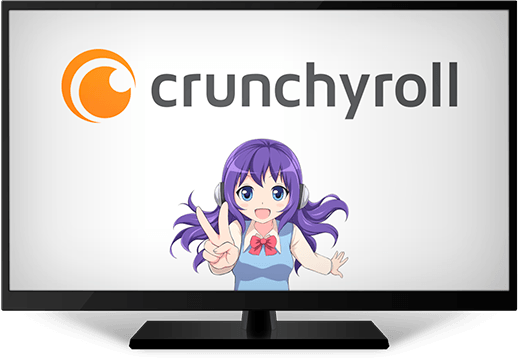 Watch Crunchyroll Anywhere With Strongvpn - Lcd Tv (518x362), Png Download