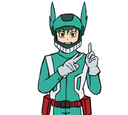So, I Was Recently Reading The Deaf Hero - Deaf Hero Deku (500x400), Png Download