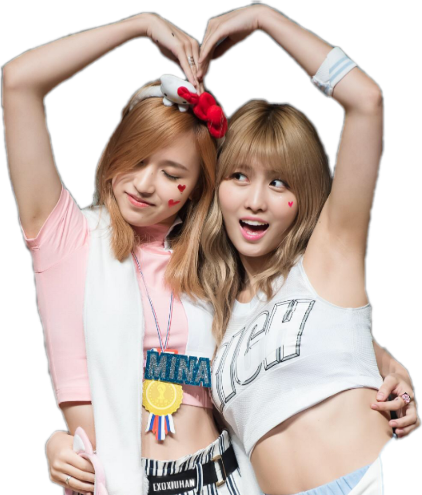 Freetoedit Mimo Png Twice Mina Momo - Twice Momo And Mina Png (1024x1024), Png Download