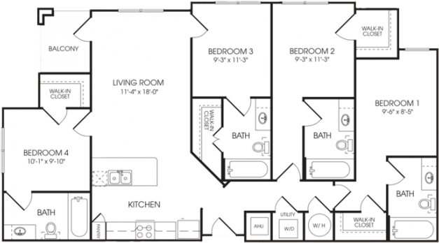 All - Floor Plansfootprint - Foot (640x480), Png Download